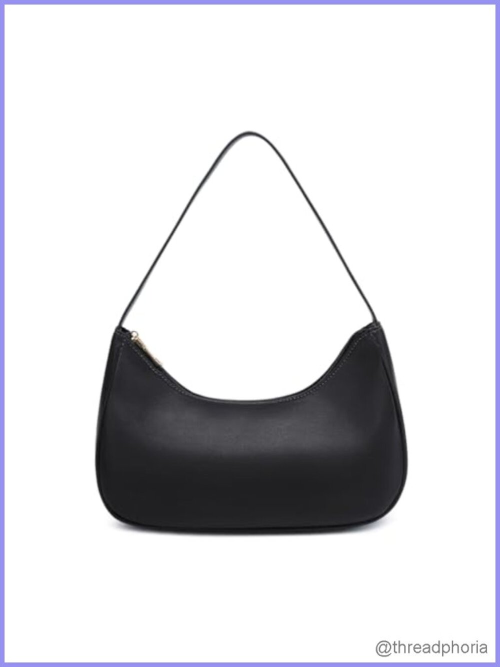 PU Leather Hobo Tote Bag with Gold Hardware, Shoulder Bag for Women
